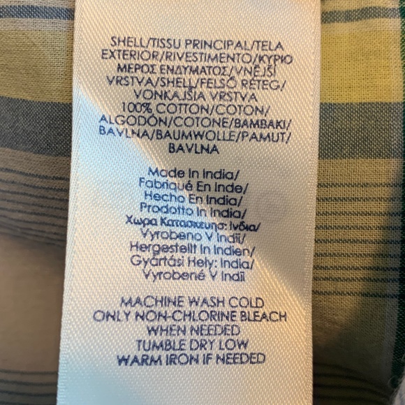 Chaps by Ralph Lauren Blue Yellow Lavender Plaid Button Down Shirt Women… - Picture 13 of 13